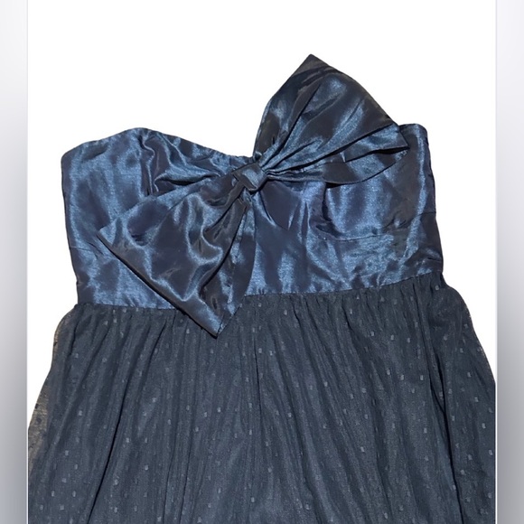 Anthropologie x Hutch Tulle Bow-Tie Midi Dress, Blue, Size 16W - Picture 6 of 7